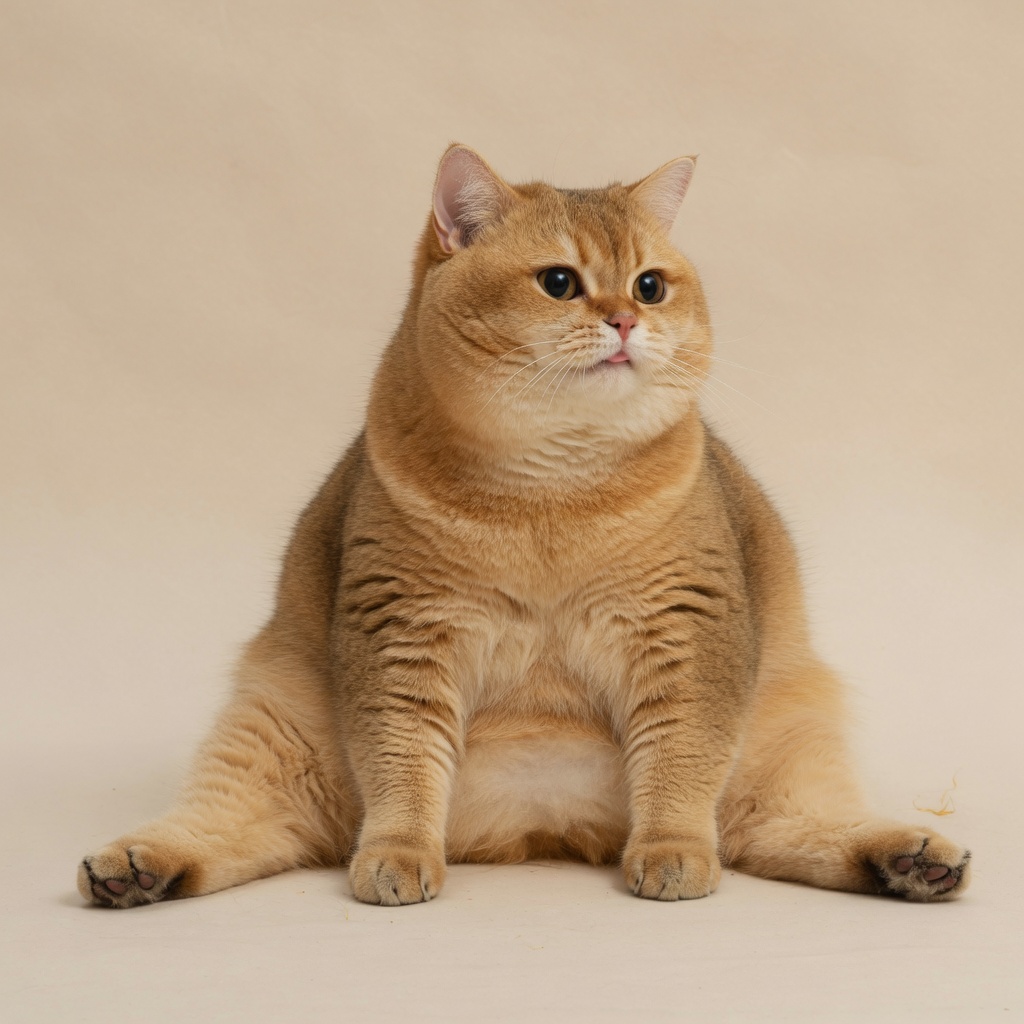Gold cat screen-art sample, square